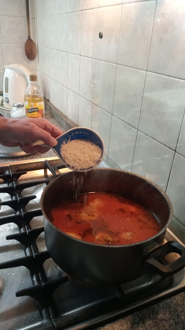 Paso 16 de Arroz con pollo